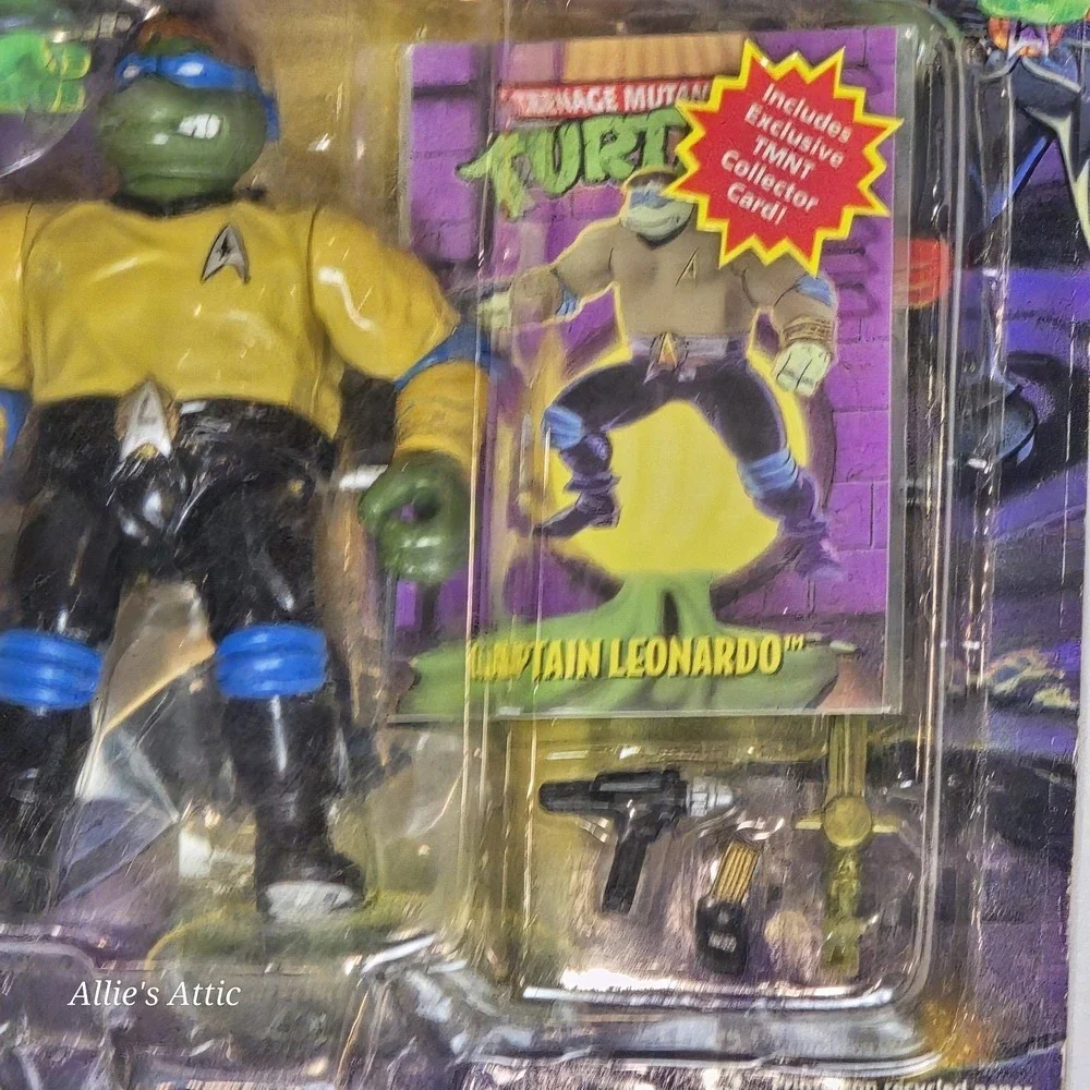 Star Trek TMNT Captain Leonardo Teenage Mutant Ninja Turtles 1994 Figure NEW